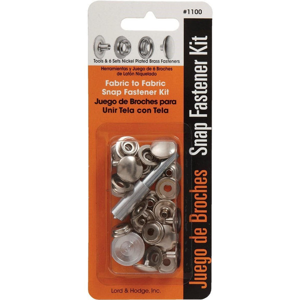 1100 Lord & Hodge Metal Snap Fastener Kit for Canvas (6 Ct.)