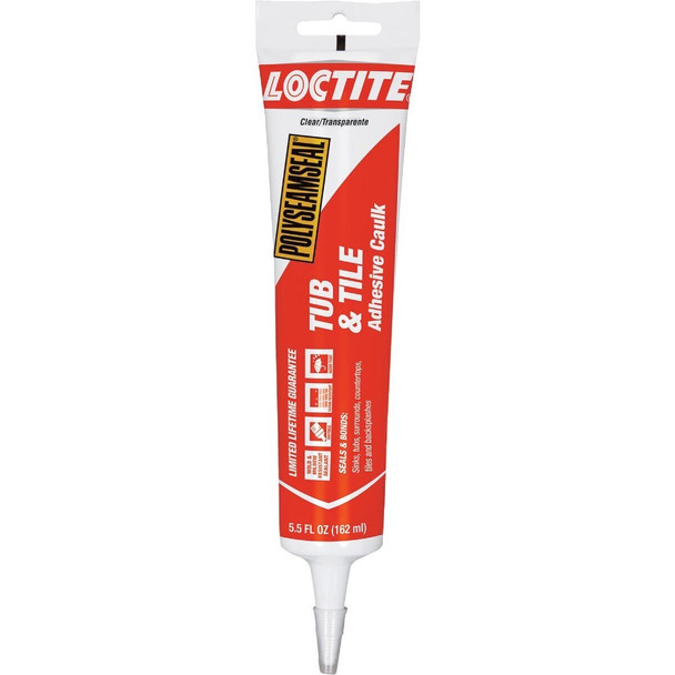 2138419 Loctite Polyseamseal 5.5 Oz. Clear Kitchen & Bath Caulk