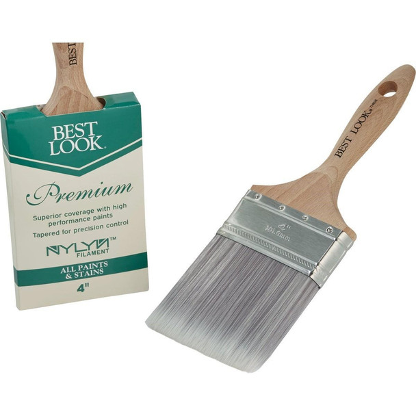 DIB 436-400 Best Look Premium 4 In. Flat Nylyn Paint Brush
