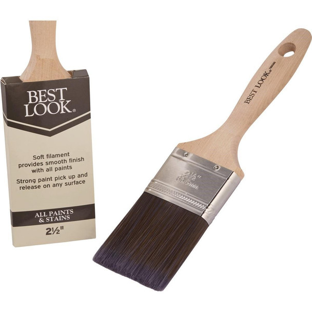 789588 Best Look 2.5 In. Flat Polyester Paint Brush