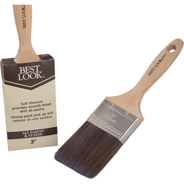 784333 Best Look 3 In. Flat Polyester Paint Brush
