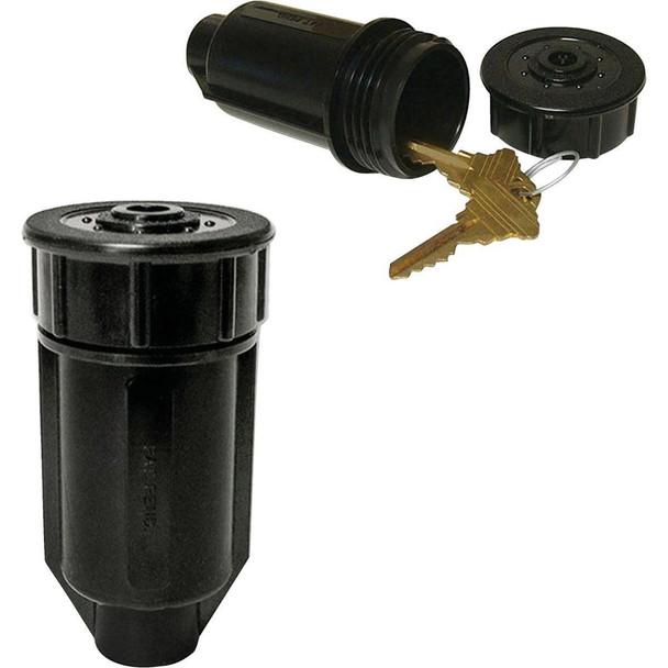 91901 Lucky Line Black Plastic Sprinkler Key Hider