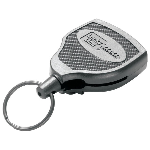 43651 Lucky Line Key Bak Clip-On 48 In. Chrome Retractable Key Chain