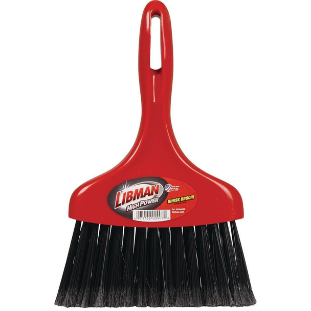 907 Libman 8 In. Poly Whisk Broom, Black Bristles