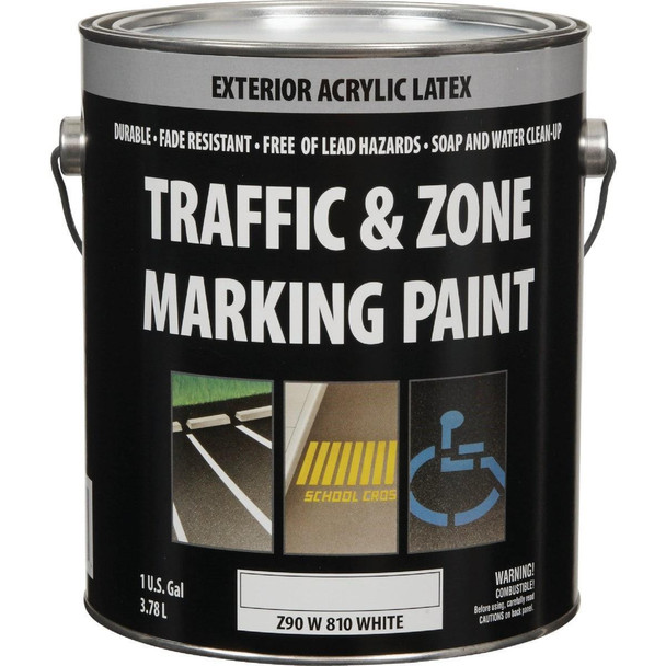 Z90W00810-16 Traffic & Zone White Latex Gallon Traffic Paint