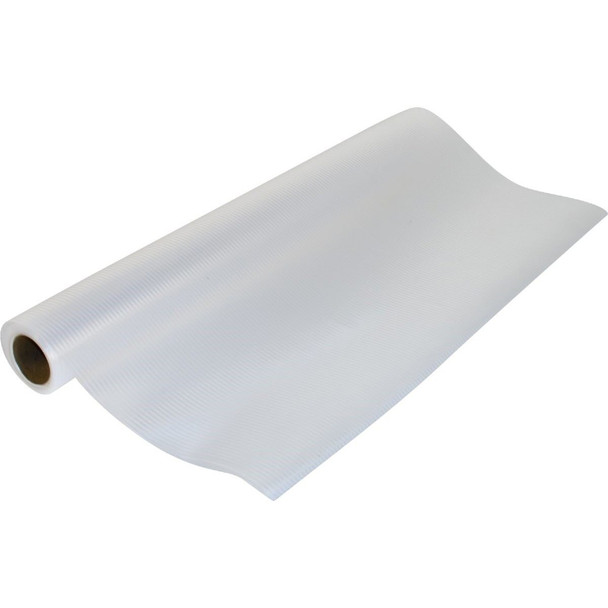 04F-C8P01-01 Con-Tact 20 In. x 4 Ft. Premium Clear Ribbed Non-Adhesive Shelf Liner