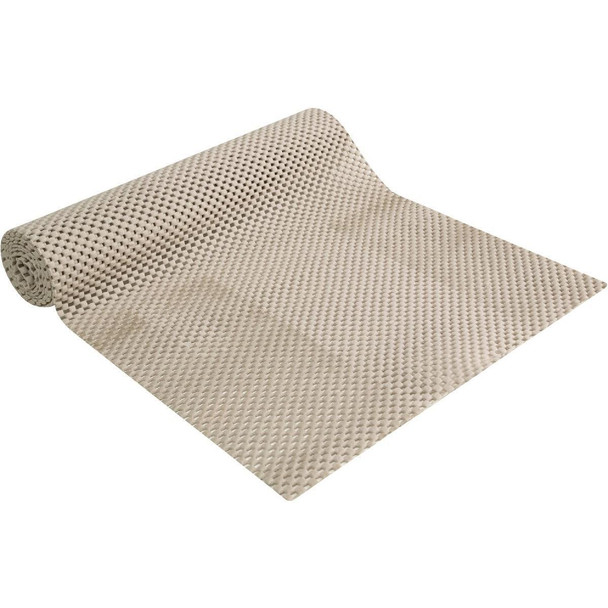 04F-C6L59-01 Con-Tact 12 In. x 4 Ft. Taupe Grip Premium Non-Adhesive Shelf Liner