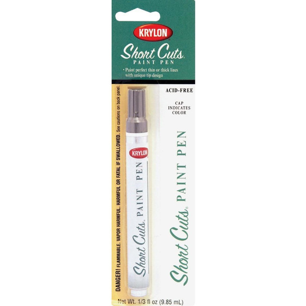 SCP-902 Krylon Short Cuts 1/3 Fl Oz Chrome Gloss Paint Pen