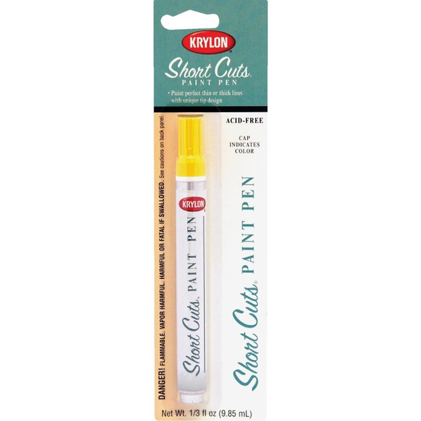 SCP-906 Krylon Short Cuts 1/3 Fl Oz Sun Yellow Gloss Paint Pen