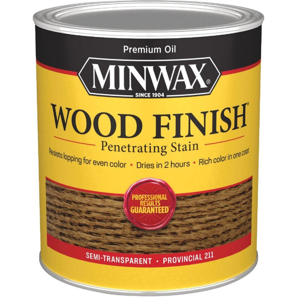 70002444 Minwax Wood Finish Penetrating Stain, Provincial, 1 Qt.