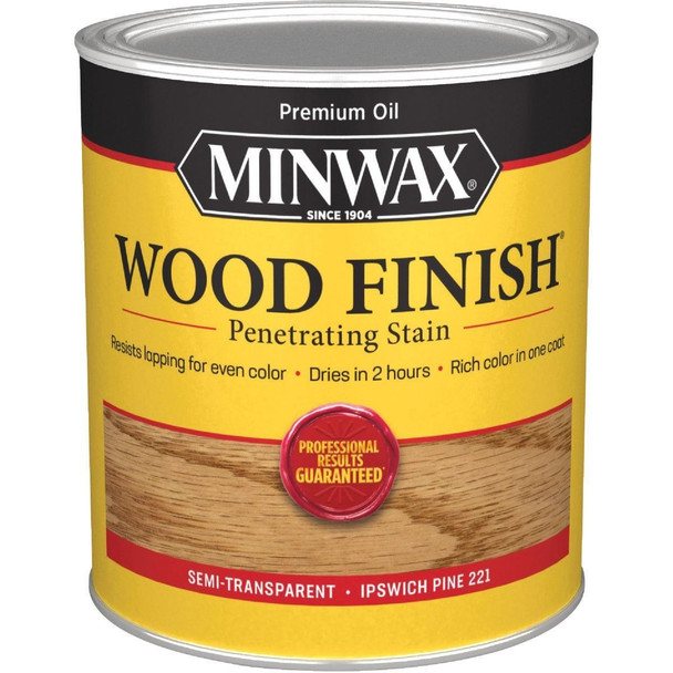 70004444 Minwax Wood Finish Penetrating Stain, Ipswich Pine, 1 Qt.