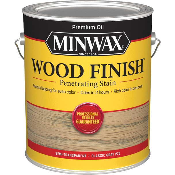 710480000 Minwax Wood Finish Penetrating Stain, Classic Gray, 1 Gal.