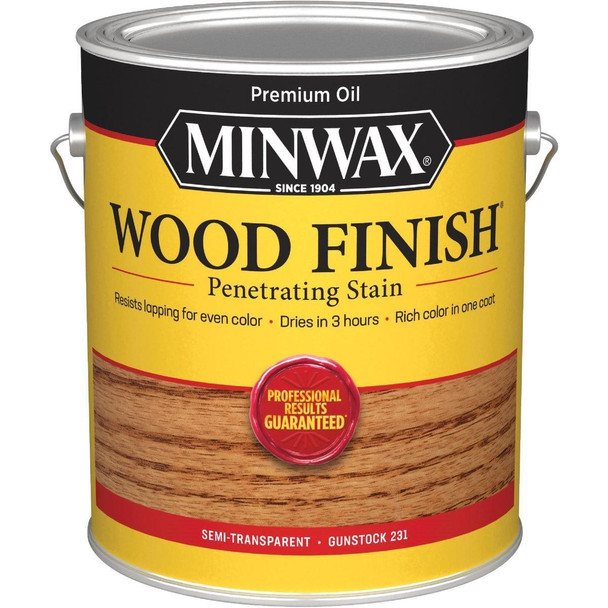 710880000 Minwax Wood Finish VOC Penetrating Stain, Gunstock, 1 Gal.