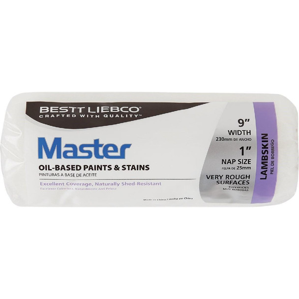 559110900 Purdy Bestt Liebco Master Lambskin 9 In. x 1/2 In. Lambskin Roller Cover