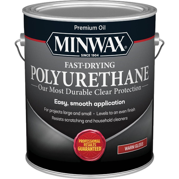 319000000 Minwax VOC Gloss Fast-Drying Interior Polyurethane, 1 Gal.