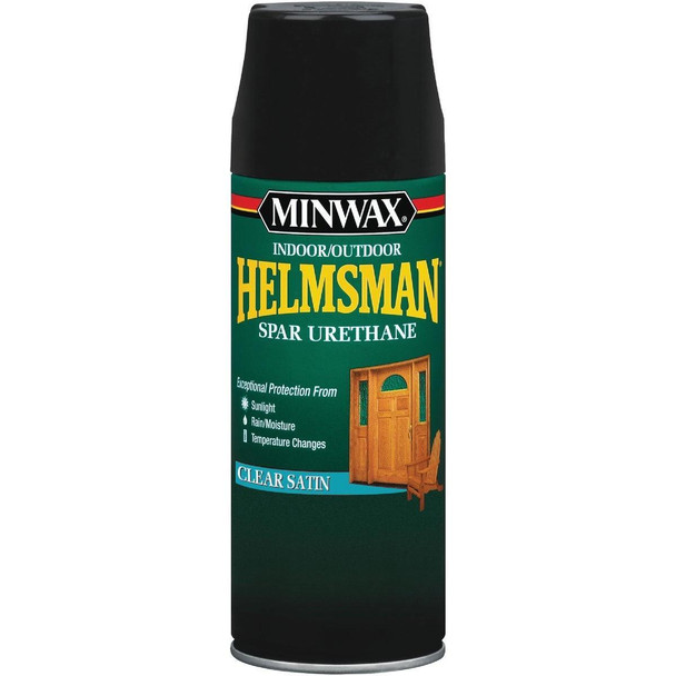 33255000 Minwax Helmsman Satin Clear Spray Polyurethane, 11.5 Oz.