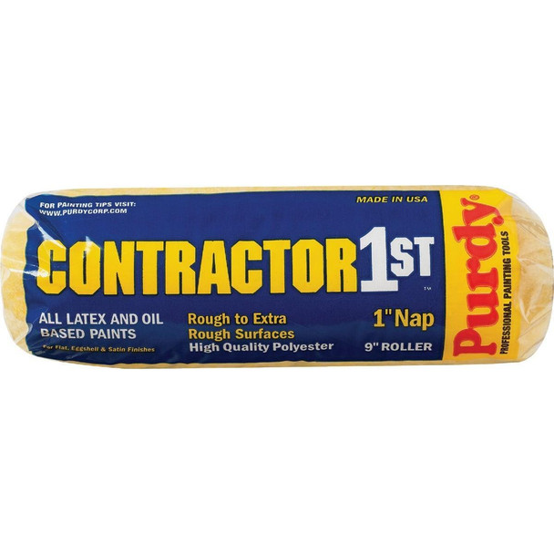 144688095 Purdy Contractor 1st 9 In. x 1 In. Knit Fabric Roller Cover
