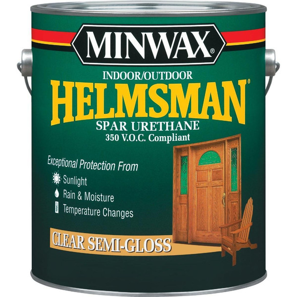 13210000 Minwax Helmsman Semi-Gloss Clear Spar Urethane, 1 Gal.