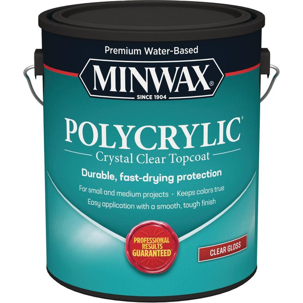 15555000 Minwax Polycrylic 1 Gal. Gloss Water Based Protective Finish