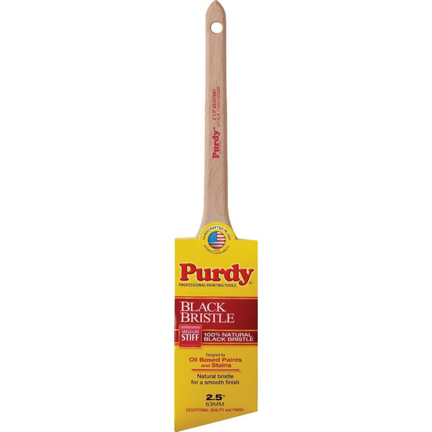 140024025 Purdy Black Adjutant Black China Bristle Brush Thin Angle Sash,2-1/2"