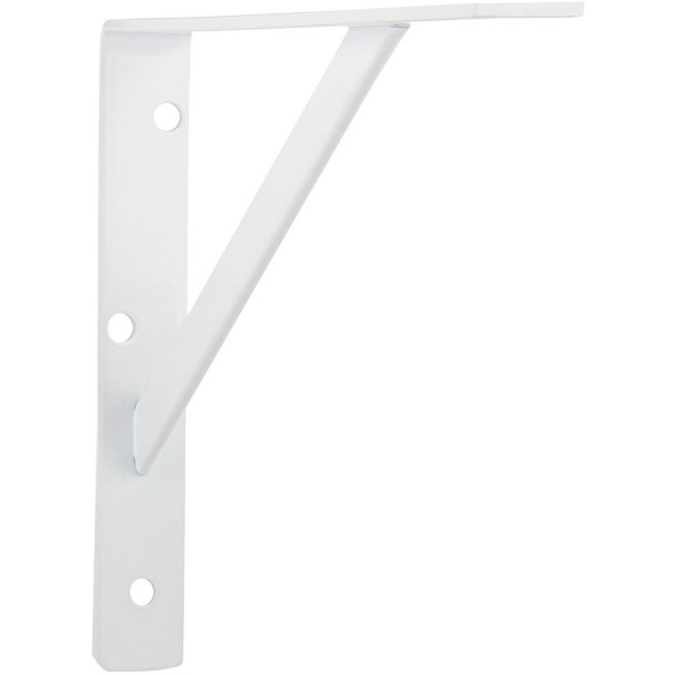 208 WH 300 Knape & Vogt 208 Series 12 In. D. x 8 In. H. White Super Duty L-Bracket