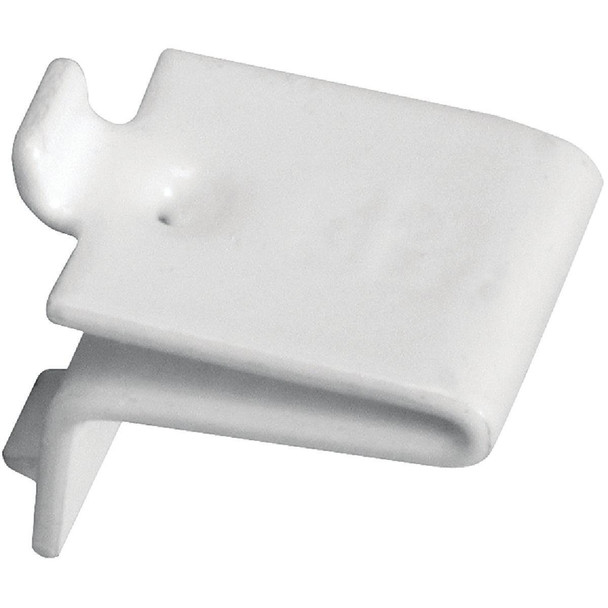 256P WH Knape & Vogt 256 Series White Steel Mortise-Mount Pilaster Shelf Support (12-Count)