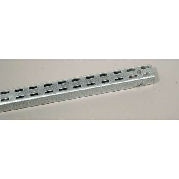 BK-0100-4 John Sterling Fast-Mount 48 In. Galvanized Steel Double-Slot Shelf Standard