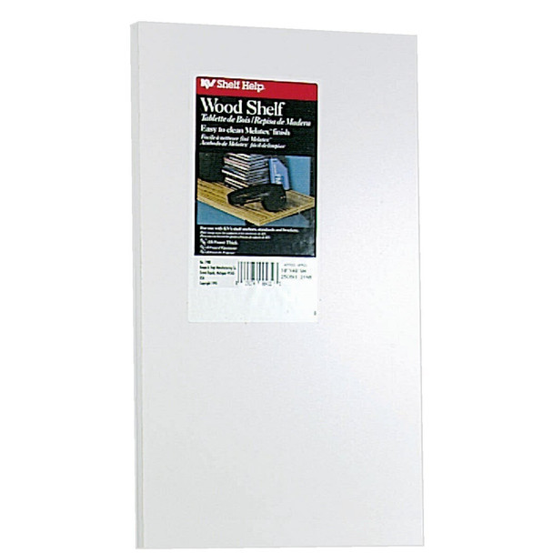 1980WH10X48 Knape & Vogt 10 In. x 48 In. White All-Purpose Shelf