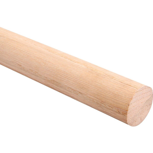0015-6OK John Sterling Closet-Pro 6 Ft. x 1-5/16 In. Red Oak Closet Rod, Unfinished