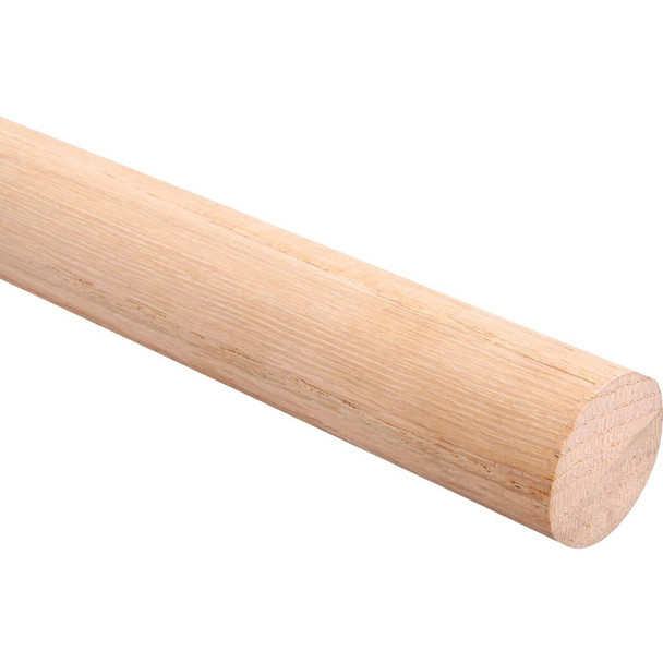 0015-8OK John Sterling Closet-Pro 8 Ft. x 1-5/16 In. Red Oak Closet Rod, Unfinished