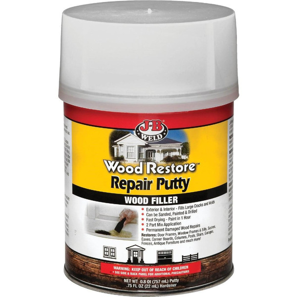 40004 J-B Weld Wood Restore 32 Oz. 2-Part Repair Wood Putty