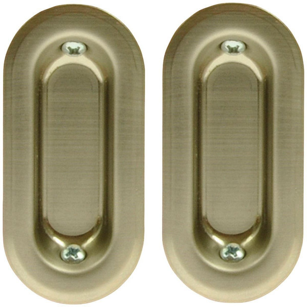 35-15PK2 Johnson Hardware Oval Flush Pocket Door Pull