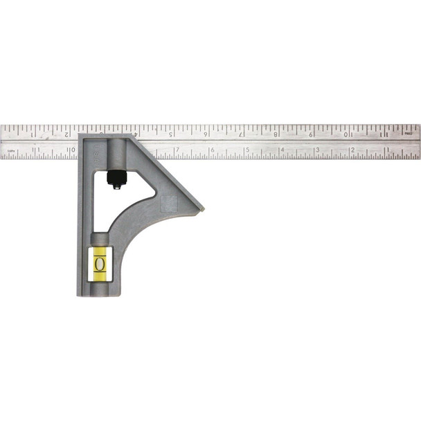 415 Johnson Level 12 In. English Structo-Cast Combination Square