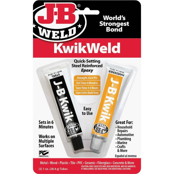 8276 J-B Weld (2) 1 Oz. KwikWeld Epoxy