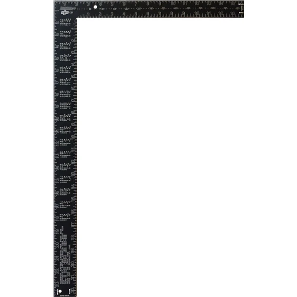 CS7 Johnson Level 16 In. x 24 In. Black Aluminum Big J Pro Carpenter's Square