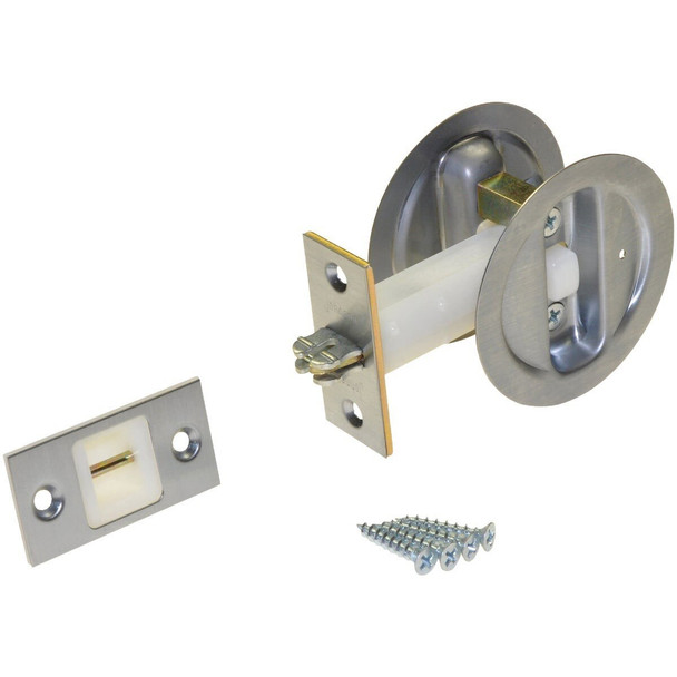 152115P1 Johnson Hardware Satin Nickel Privacy Pocket Door Lock