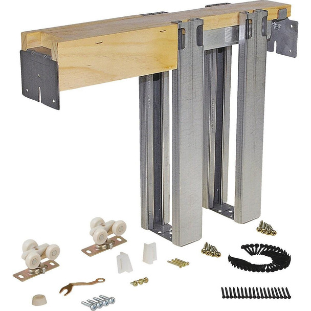 153068PF Johnson Hardware 1500 Series 36 In. To 80 In. Natural Universal Pocket Door Frame