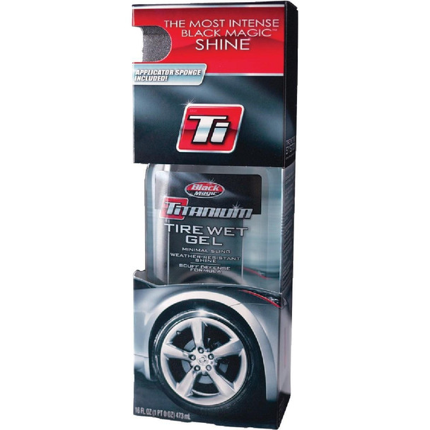 5072647 BLACK MAGIC Titanium 16 Oz. Pourable Tire Wet Gel Tire Shine
