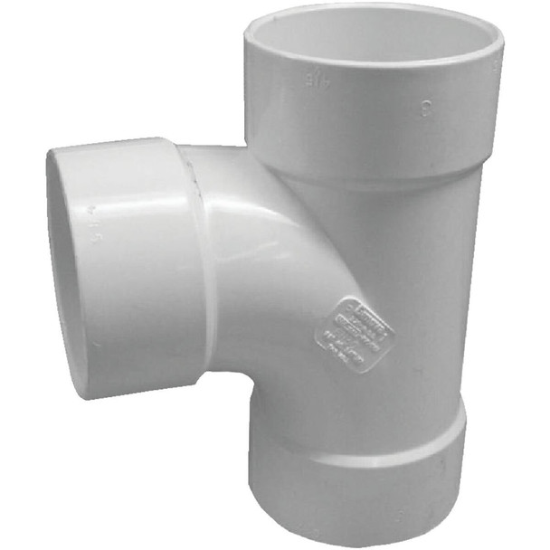 414123BC IPEX Canplas Sanitary Tee 3 In. PVC Sewer and Drain Tee