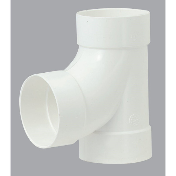 414124BC IPEX Canplas Sanitary Tee 4 In. PVC Sewer and Drain Tee