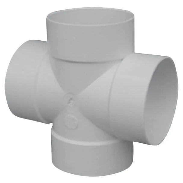 414450BC IPEX Canplas SDR35 Sewer and Drain 4 In. Solvent Weld PVC Cross