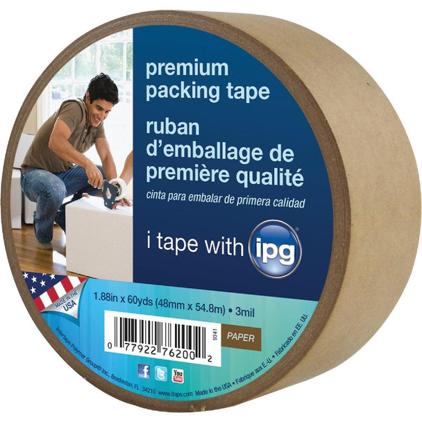 9341 IPG 1.88 In. X 60 Yd. Kraft Sealing Tape