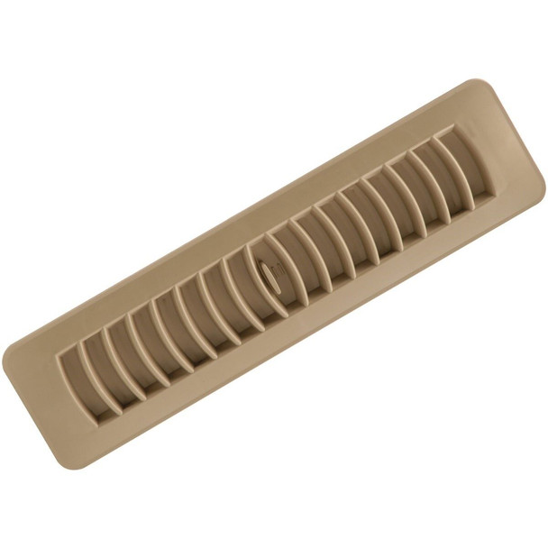 RG1453 Imperial 2-1/4 In. x 12 In. Taupe Plastic Louvered Floor Register