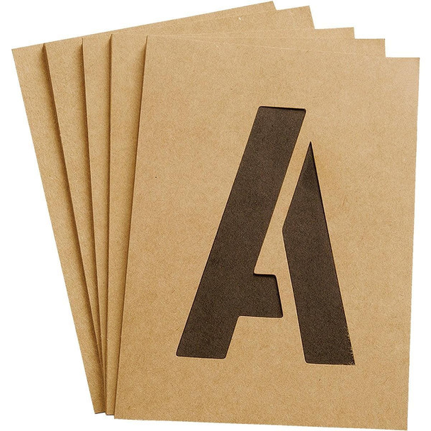ST-4 Hy-Ko 4 In. Letter, Number & Symbol Stencil Set