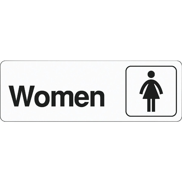 D-14 Hy-Ko Deco Series Plastic Restroom Sign, Women