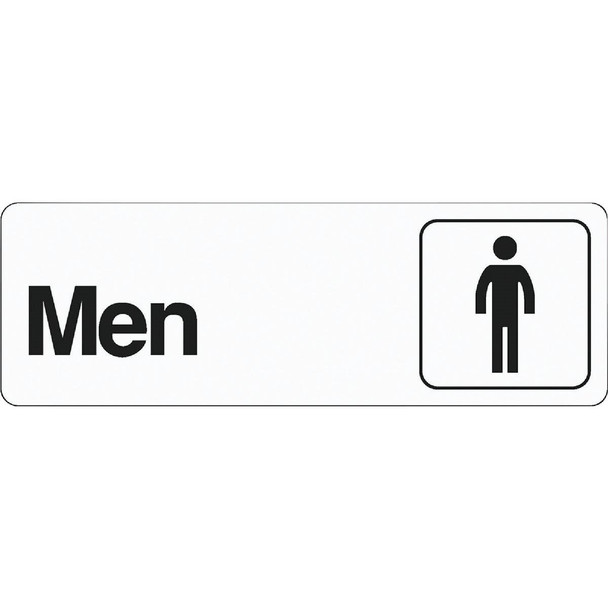 D-4 Hy-Ko Deco Series Plastic Restroom Sign, Men