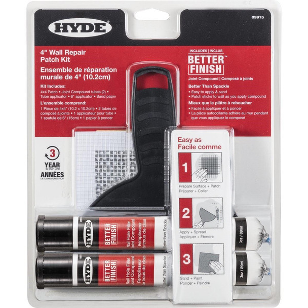 09915 Hyde Better Finish Wall Repair Patch Kit (6-Piece)