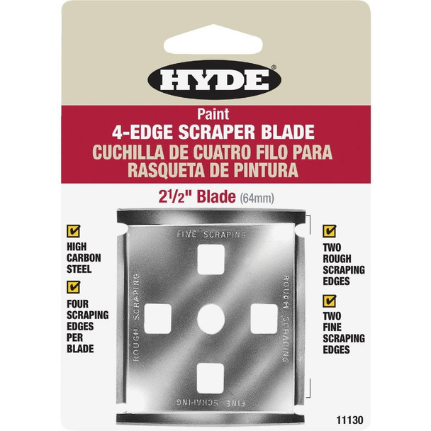 11130 Hyde 2-1/2 In. 4-Edge Replacement Scraper Blade