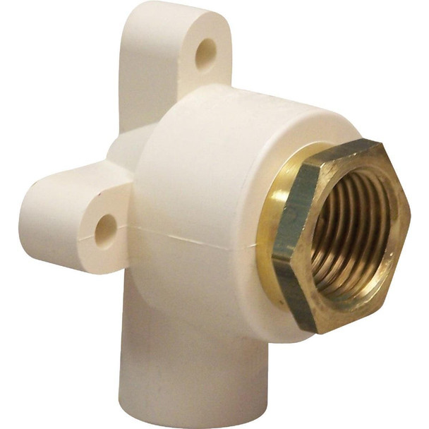 543-12-12-B Homewerks 1/2 In. Slip x FIP 1-Piece Drop Ear Transition CPVC Elbow (1/4 Bend)