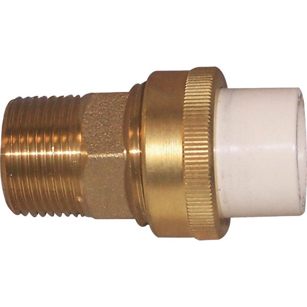 544-34-34-B Homewerks 3/4 In. x 3/4 In. MIP Low Lead Transition CPVC Union